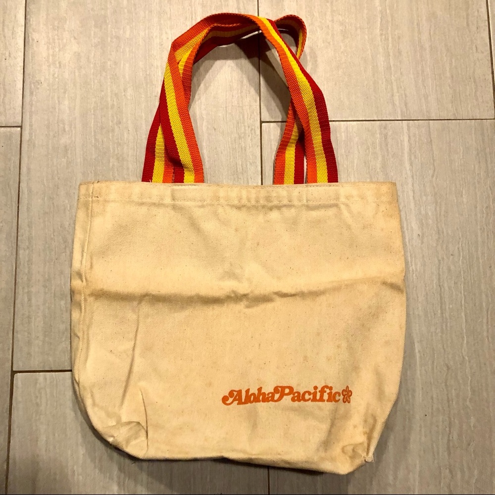 Vintage Aloha Airlines Aloha Pacific Canvas Tote Bag AS IS